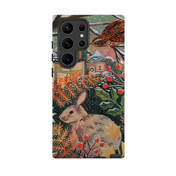 Soft Surface Layer Custom Fit Samsung Tough Case - Rabbit By Lee Foster Wilson