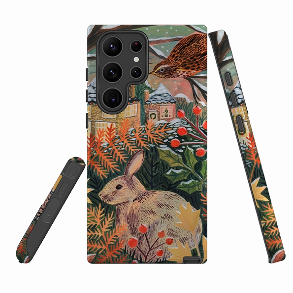 Hybrid Edge Finish Soft Protection Edge Samsung Tough Case - Rabbit By Lee Foster Wilson