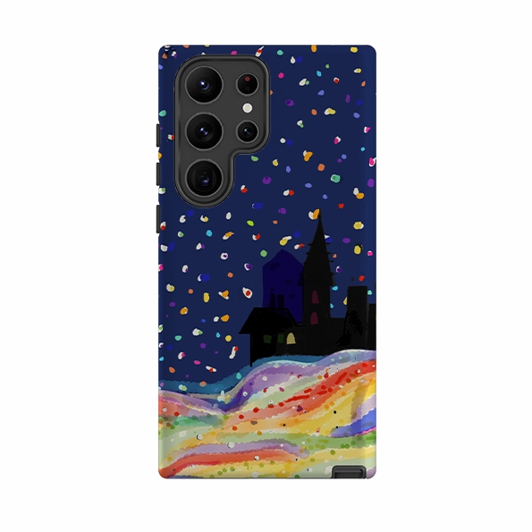 Samsung Tough Case - Rainbow Snow By Sarah Campbell Affordable option Ergonomic Texture