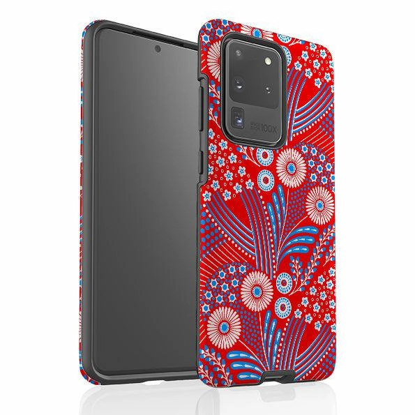 Samsung Tough Case - Red Bouquet By Cressida Bell Polished Look Functional Design