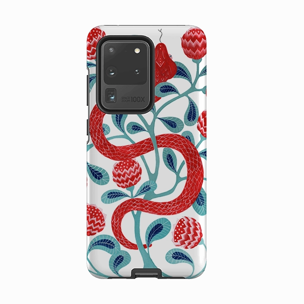 Smooth Detail Samsung Tough Case - Redsnake By Bex Parkin