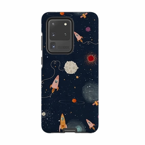 Samsung Tough Case - Rockets Midnight By Katherine Quinn Edge Protection Modern Design
