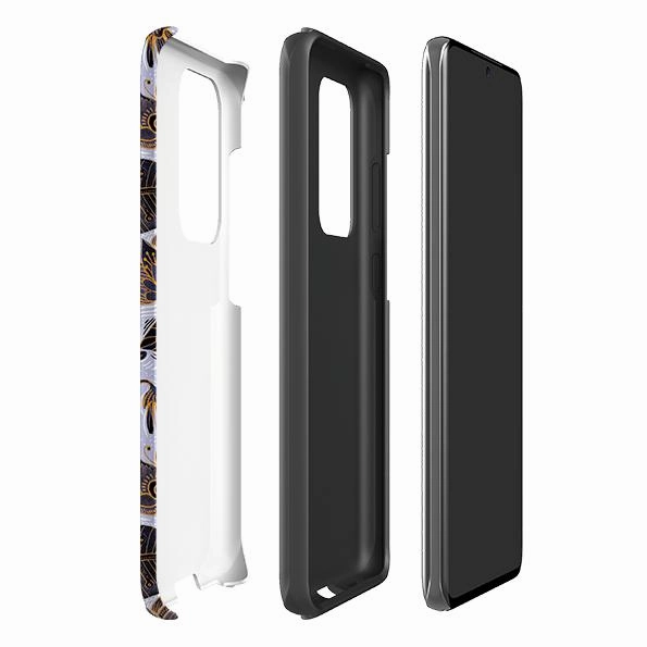 Matte Feel Texture Modern Build Texture Samsung Tough Case - Royal Botanical