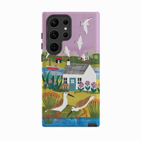 Samsung Tough  Case - Sandpiper By Tracey English Luxury Texture Finish