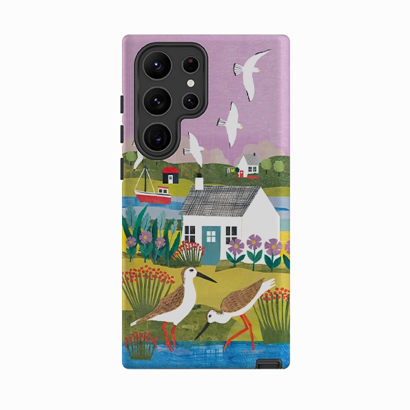 Samsung Tough  Case - Sandpiper By Tracey English Luxury Texture Finish