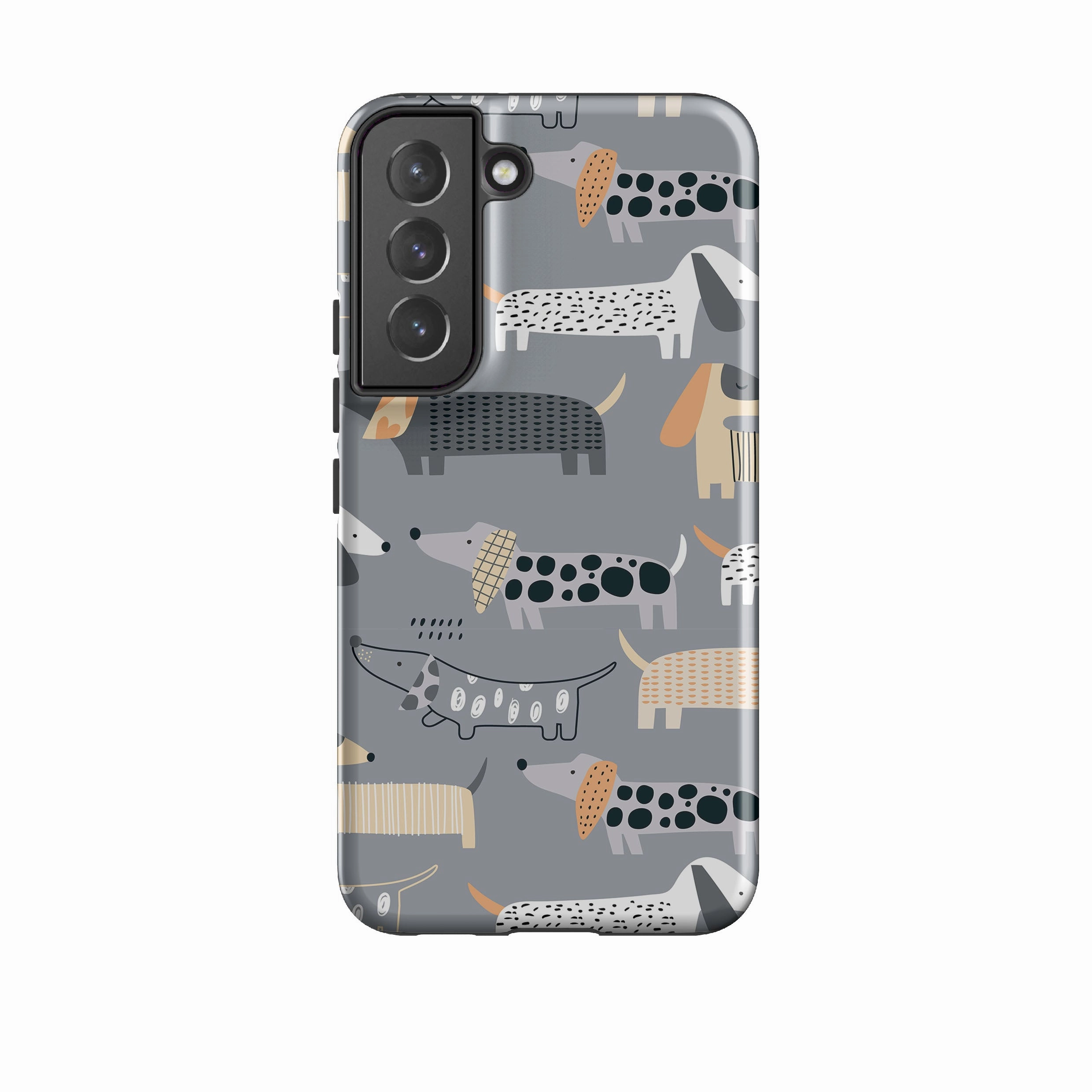 Soft Build Texture Samsung Tough Case - Sausage Dog III