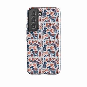 Samsung Tough Case - Scandi Animals By Tracey English Light Form Light Finish