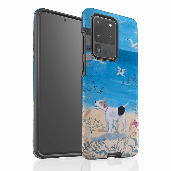 Samsung Tough Case - Seaside Dog By Mary Stubberfield Durable Layer Fashion Detail
