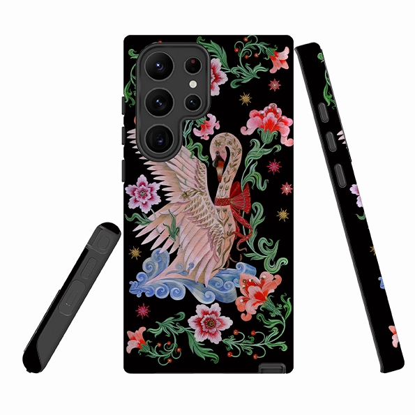 Samsung Tough  Case - Seven Swans A Swimming By Maria Matos Scratch Proof