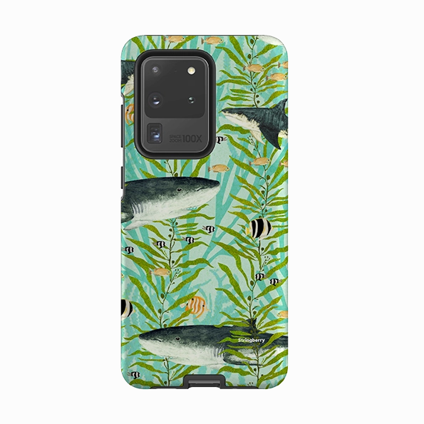 Samsung Tough Case - Shark Reef By Katherine Quinn Hand Feel Durable Coating