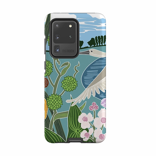 Samsung Tough Case - Spoonbill By Kate Heiss Rugged Build Texture Classic Finish