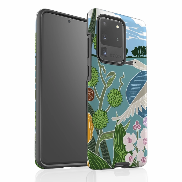 anti dust Luxury Coating Samsung Tough Case - Spoonbill By Kate Heiss