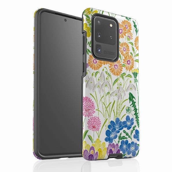 Samsung Tough Case - Spring-1 By Natalie Pedetti Prack Rugged Look Finish Soft Finish Layer