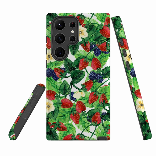 Samsung Tough Case - Strawberries III By Abby Jacobs Compact Build Minimal Finish