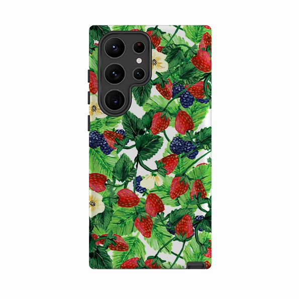 Samsung Tough Case - Strawberries III By Abby Jacobs Luxury Surface
