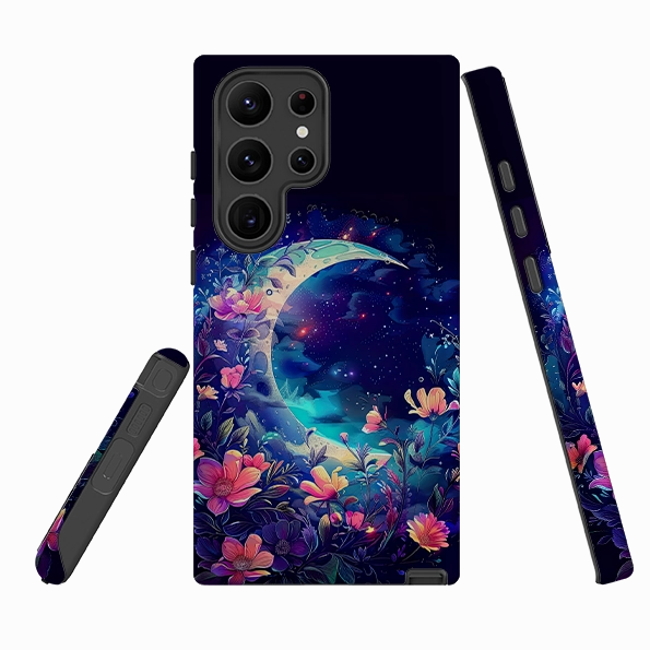Samsung Tough Case - Summer Moon Floral I Soft Layer