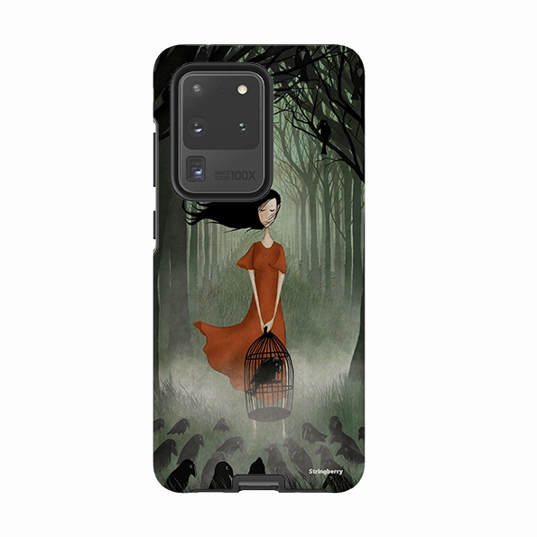 Lightweight Build Samsung Tough Case - The Raven Girl By Maja Lindberg