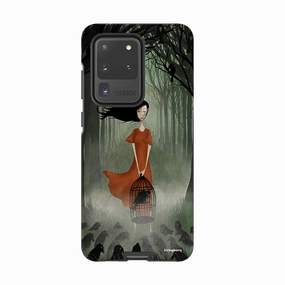 Lightweight Build Samsung Tough Case - The Raven Girl By Maja Lindberg