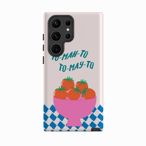 Premium Texture Layer Samsung Tough Case - Tomato