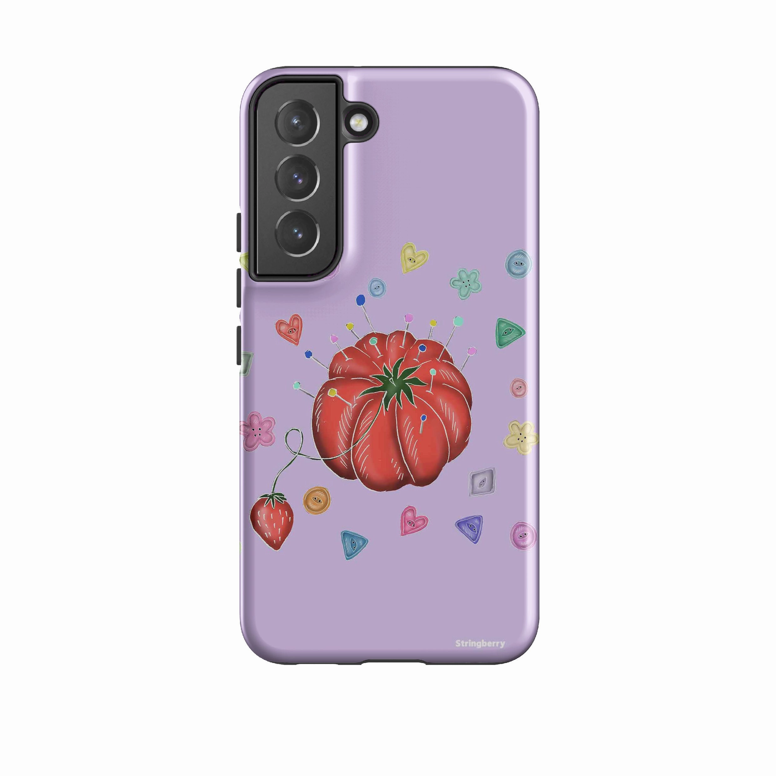 Protective Texture Layer Samsung Tough Case - Tomato Pin Cushion By Catherine Rowe