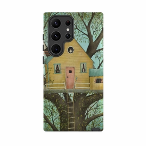Samsung Tough Case - Tree House By Maja Lindberg Glossy Pattern Shock Surface