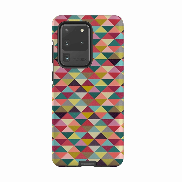 Protective Pattern Texture Samsung Tough Case - Triangle Geometric By Suzy Taylor