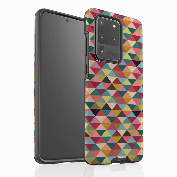 Premium Form Flexible Edge Samsung Tough Case - Triangle Geometric By Suzy Taylor