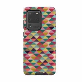 Protective Pattern Texture Samsung Tough Case - Triangle Geometric By Suzy Taylor