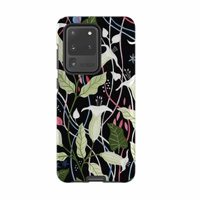 Samsung Tough Case - Trumpet Flowers By Bex Parkin Subtle Touch Luxury Finish Texture