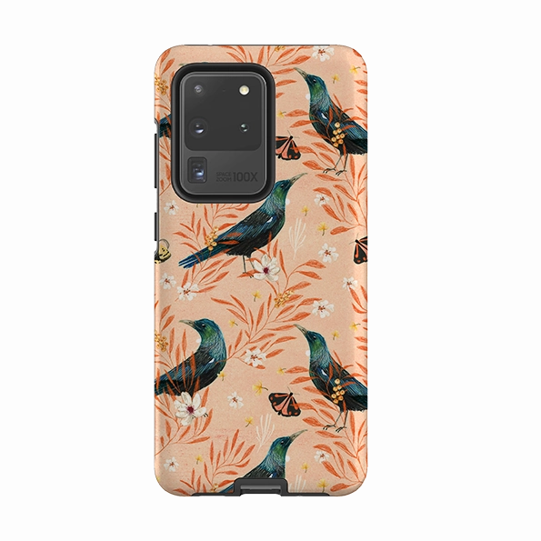 Samsung Tough Case - Tui Pink By Katherine Quinn Smooth Feel Surface Youth Style