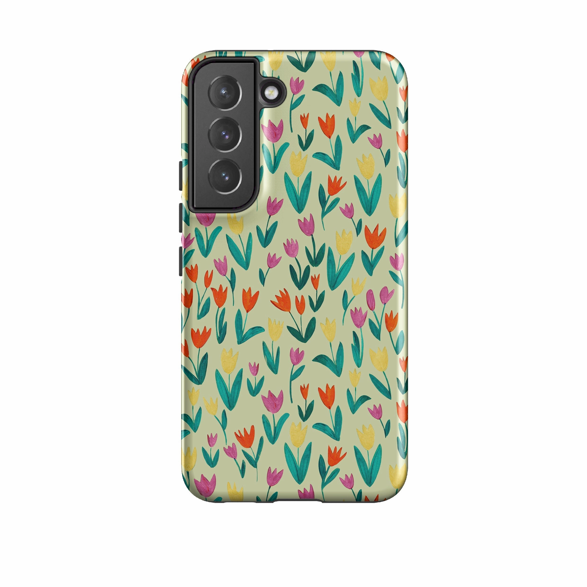 Lightweight Shell Shock absorption Samsung Tough Case - Tulips By Caroline Bonne Muller