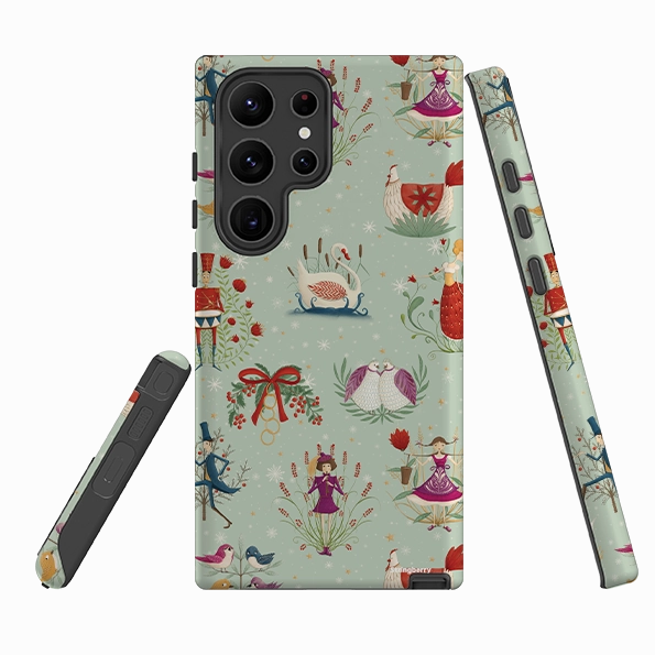 Tactile Feel Office Accessory Samsung Tough Case - Twelve Days By Maja Lindberg