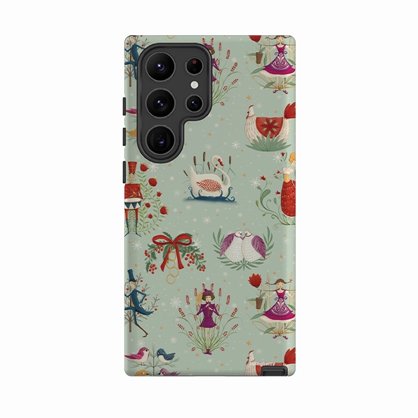 Samsung Tough Case - Twelve Days By Maja Lindberg Stylish Finish Texture Matte Feel