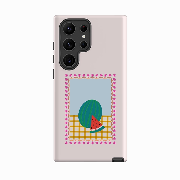 Smooth Shield Durable Finish Samsung Tough Case - Watermelon Slice
