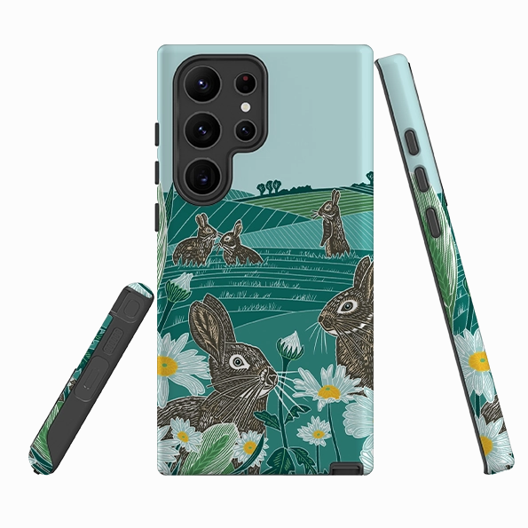Gloss Surface Layer Refined Texture Samsung Tough  Case - Watership Down By Kate heiss