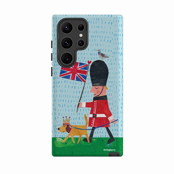 Hybrid Finish Texture Samsung Tough Case - Welsh Guard By Tracey English