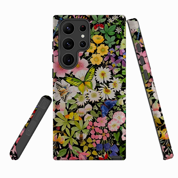 Protective Detailing Edge Samsung Tough Case - Wild Flowers By Bex Parkin