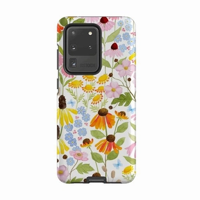 Samsung Tough Case - Wildflower Pattern By Bex Parkin Premium Shield Soft Design