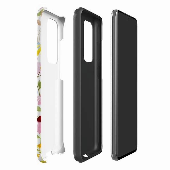 Samsung Tough Case - Wildflower Pattern By Bex Parkin Modern Grip Texture
