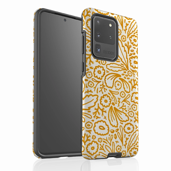 Polished Look Premium Shield Samsung Tough Case - Wind Fall Mustard By Katherine Quinn