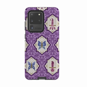 Trendy Texture Finish Simple Look Samsung Tough Case - Wingframes Med Purple By Jenny Zemanek