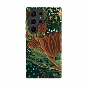 Samsung Tough Case - Winter Deer II By Emma Frances Grant Durable Finish Layer Youth Style