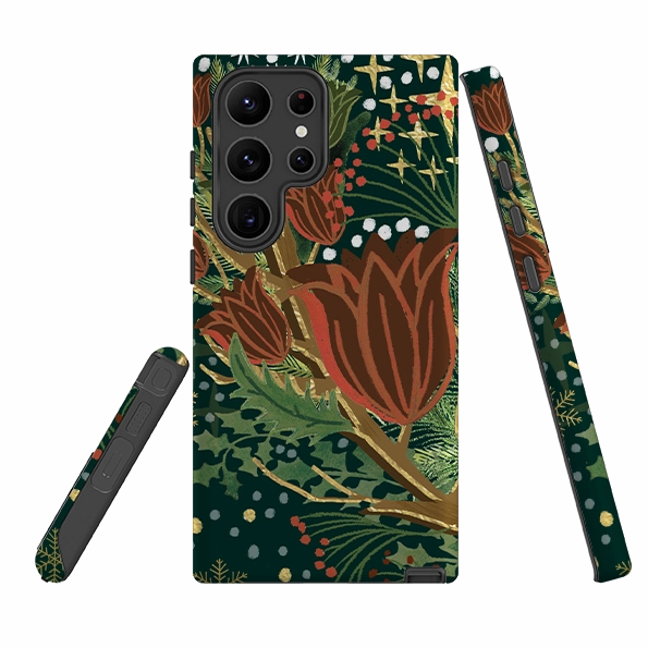 Samsung Tough Case - Winter Deer II By Emma Frances Grant Trendy Design
