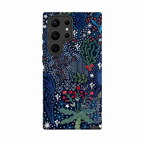 Samsung Tough Case - Winter Flowers I By Emma Frances Grant Refined Texture