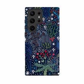 Samsung Tough Case - Winter Flowers I By Emma Frances Grant Refined Texture