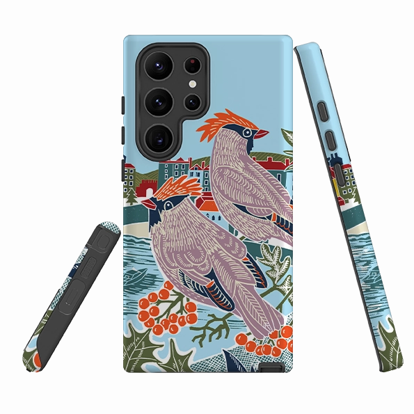 Smooth Look Texture Samsung Tough  Case - Winter Harbour By Kate heiss