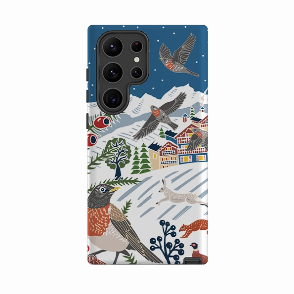 Waterproof Design Full Coverage Samsung Tough Case - Winter III By Kate Heiss