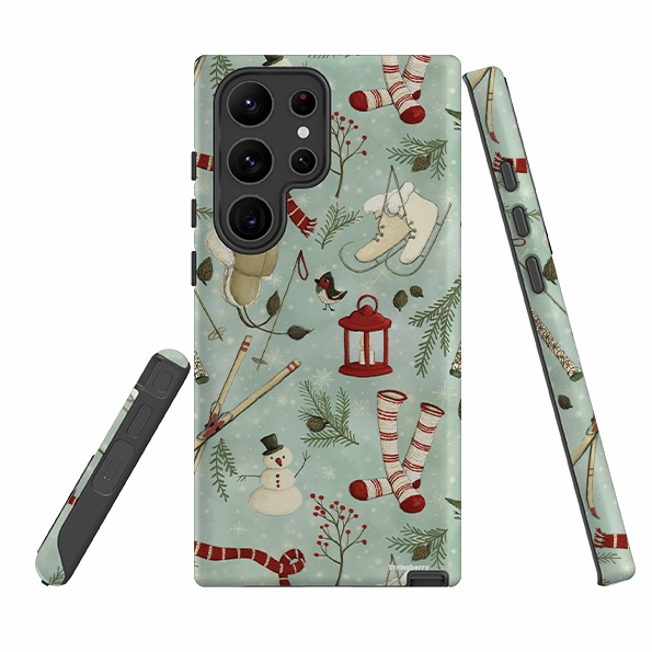 Precision Cutouts Samsung Tough Case - Winter Pattern By Maja Lindberg