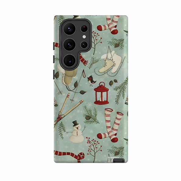 Samsung Tough Case - Winter Pattern By Maja Lindberg Trendy Texture
