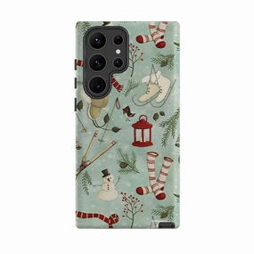 Protective Texture Layer Samsung Tough Case - Winter Pattern By Maja Lindberg